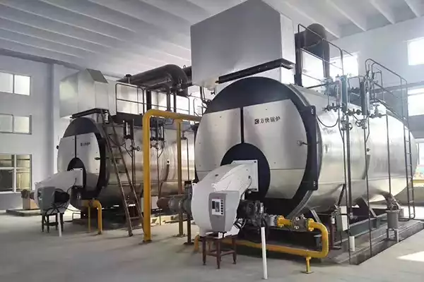 Gas fired steam boiler