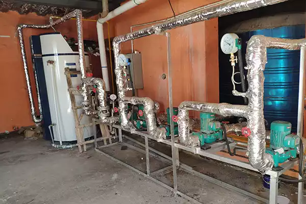 natural gas boiler heating system