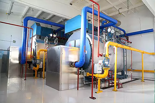 steam boiler in textile industry