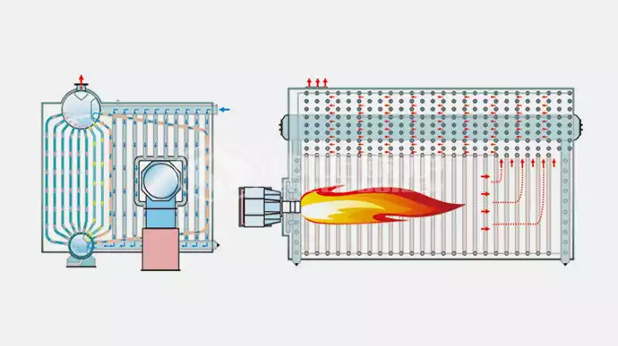 water tube boiler diagram